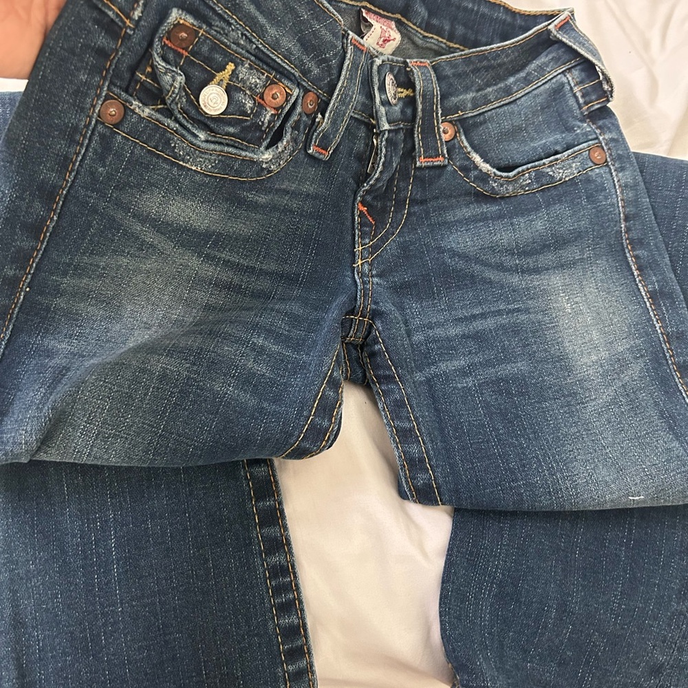 True Religion Classic Blue Straight Leg Jeans